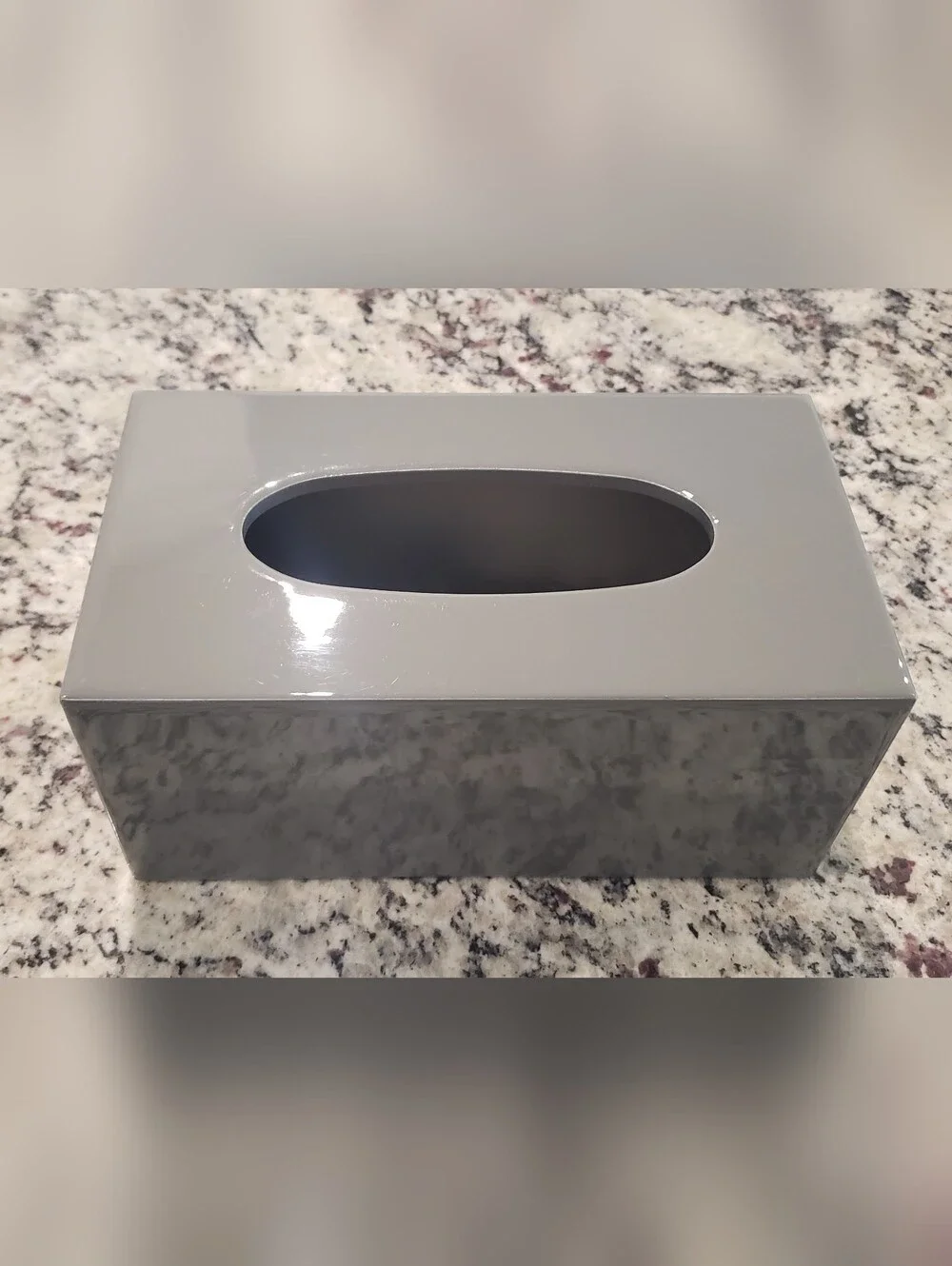 Gray Gloss Hand Made Mike&Ally Large Tissue Box Cover - Home Bath